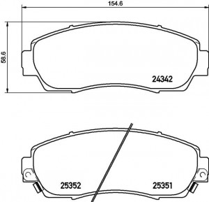 Колодки тормозные P28068 P 28 068 BREMBO
