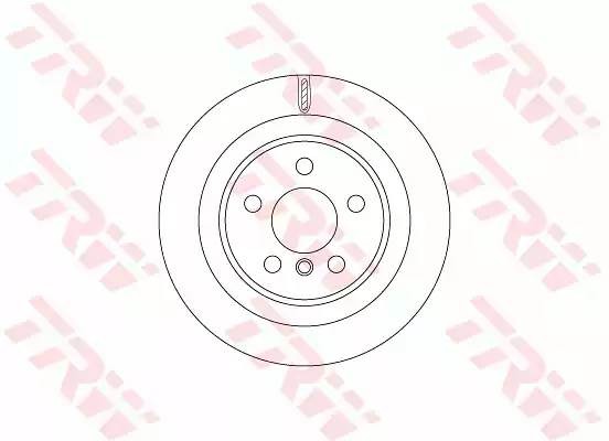 Диск тормозной BMW 1 (F40),2 (F45),X1 (F48),X2 (F39) (14-) задний (1шт.) TRW DF6755 TRW