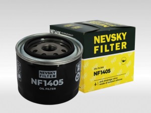 Фильтр масляный LADA Priora Niva Kalina Granta DACIA Nova Duster, Фильтр масляны NF1405 NEVSKY FILTER