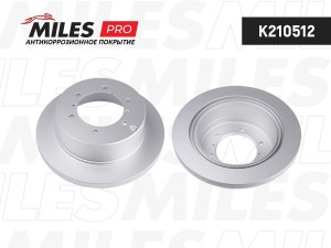 Диск тормозной (серия PRO с антикоррозионным покрытием) MITSUBISHI PAJERO 90-/SP K210512 MILES