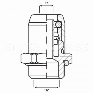 Фитинг прямой трубок пневмосистемы автомобиля м16-10x1.5 E521M16T10 ENTERPRISE