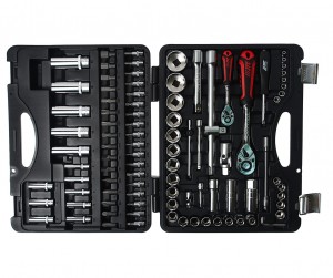 Набор головок торцевых и бит 1/4",1/2" 6-ти гранных 96 предметов в кейсе JTC JTC-H096B JTC TOOLS