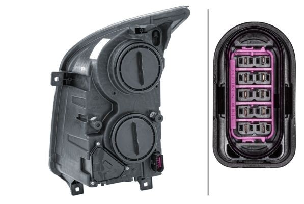 фара правая!\ VW Crafter 30-35 2.0TDI 11-16 1ER011592-061 HELLA