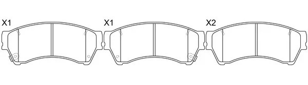 Колодки тормозные передние (MAZDA 6 (GH)) BP25806 BP25806 SB NAGAMOCHI