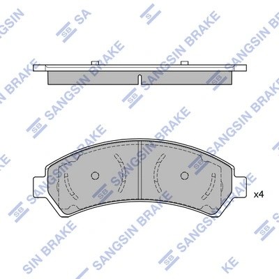 Тормозная колодка SP4487 SP4487 SANGSIN