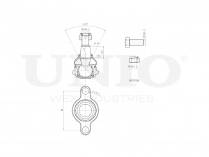 Опора шаровая передняя нижняя SSP-20055 UNIO