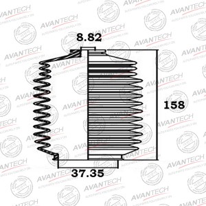 Пыльник рулевой системы Avantech BS0201 AVANTECH