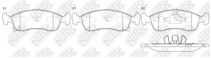 Колодки тормозные CHEVROLET Cobalt (13-) передние (без АБС) (4шт.) NIBK PN0627 NIBK