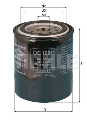 FORD / NISSAN / SUBARU OC 109/1 MAHLE KNECHT