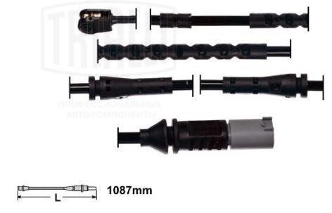 Датчик износа колодок BMW 5 (F10) (10-)/6 (F13) (11-)/7 (F01) (08-) перед. (PFS  PFS 4188 TRIALLI
