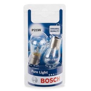 Лампа 12V P21W BA15s блистер (2шт.) Pure Light BOSCH 1987301017 BOSCH