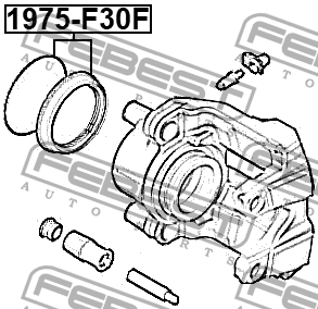 рем. к-кт суппорта торм. переднего!\ BMW 1/2/3/4/X3/X4 11> 1975-F30F FEBEST