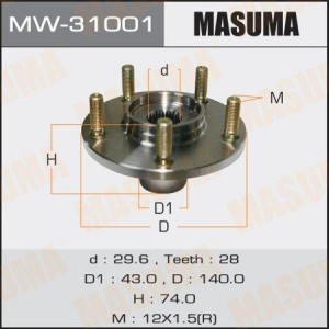 ступица в сб.! перед.\ Mitsubishi Outlander 06-12 MW-31001 MASUMA