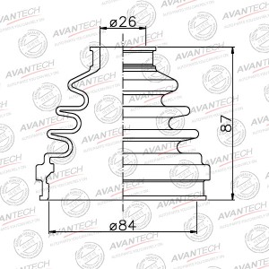 Пыльник привода Avantech BD0224 AVANTECH