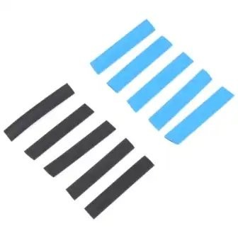 Трубка термоусадочная набор №12 (10 шт) Ф 10/5, 12/6 (по 5 шт) "VOLTON" VLT250052 VOLTON