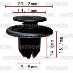КРЕПЛЕНИЕ БАМПЕРА CHEVROLET AVEO / LACETTI / LANOS P370132 PATRON
