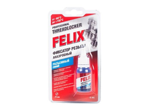Фиксатор резьбы Felix (синий) 411040116 FELIX