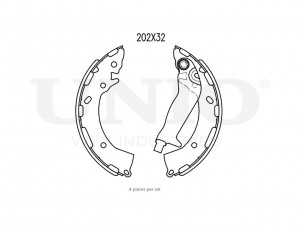 Колодки тормозные бараб. задние BRP-10053 UNIO