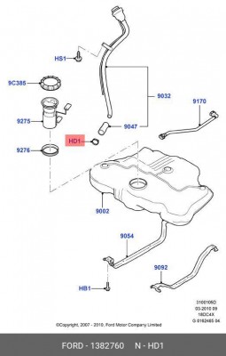 Хомут FORD Galaxy (06-) OE 1 382 760 FORD