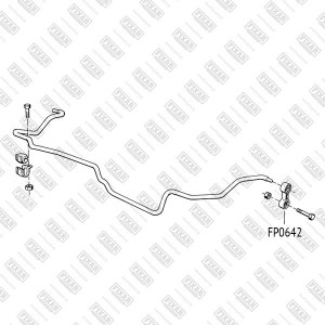 Тяга стабилизатора задняя левая/правая BMW 5(E34)/ 7(E32) 86- FP0642 FP0642 FIXAR