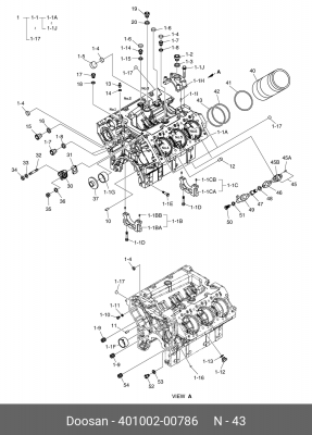 Кольцо 40100200786 DOOSAN