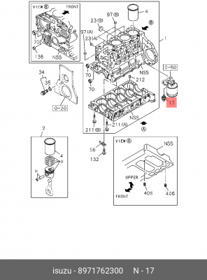 датчик давления масла! \ 4HК1/4HG1 ISUZU NQR75/NQR71 8-97176-230-0 ISUZU