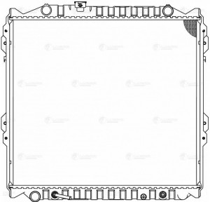 радиатор системы охлаждения!\ Toyota Land Cruiser Prado 90 96> LRC 1948 LUZAR