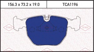 Колодки тормозные дисковые передние BMW 7(E38)/ 5(E39)/ X5(E53) 96- TCA1196 TCA1196 TATSUMI