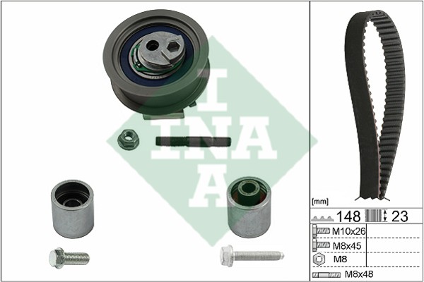 Комплект ГРМ VW AUDI SEAT SKODA (2.0 TSI/TFSI/FSI) INA 530 0445 10 INA