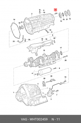 Винт с внутренним torx WHT002459 WHT 002 459 VAG