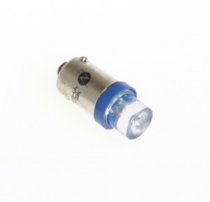 Лампа светодиодная T4W 12V 0,1W "NORD YADA" (T8-03 (1LED) 0.8lm конус синий) 900285 NORD YADA