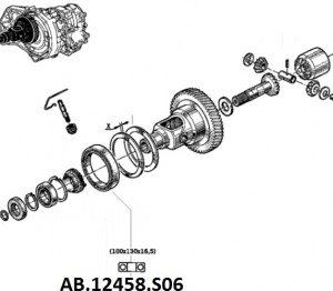 подшипник КПП! 100x130x16.5\ Renault AB12458S06 NTN SNR