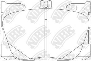 Колодки тормозные дисковые MERCEDES W205/W213/GLC (X253/C253) 15- PN0695 PN0695 NIBK