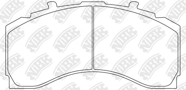 Колодки тормозные MERCEDES Actros дисковые (245x114x35) (4шт.) с р/к NIBK PN0921 NIBK