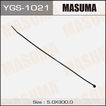 хомут пластиковый черный! 5х300\ YGS1021 MASUMA