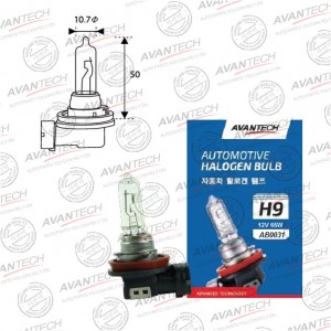 Лампа головного света Avantech H9 12V 65W AB0031 AVANTECH