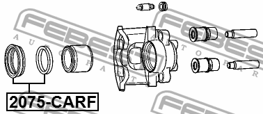 Ремкомплект предн суппорта CHRYSLER VOYAGER IV 2001-2007 2075-CARF 2075-CARF FEBEST