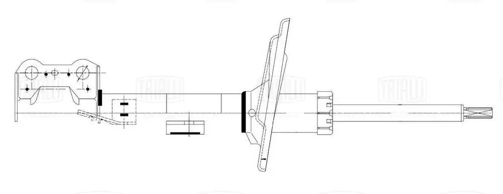 Амортизатор Lexus RX (08-)/Toyota Highlander (13-) (стойка) пер. лев. (AG 19177) AG 19177 TRIALLI