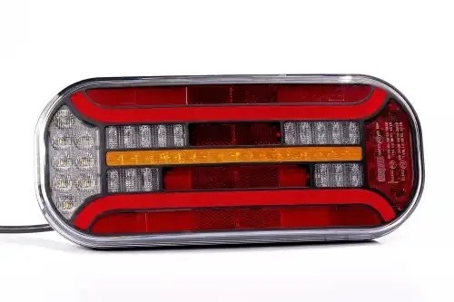 фонарь задний! LED, LH, 6 секц., без освещения номерного знака с проводом\ Unive FT600LLEDDI FRISTOM