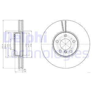 BG9061 диск тормозной передний! \ BMW X5/X6 E70/E71 3.0si/3.0d 07> BG9061 DELPHI