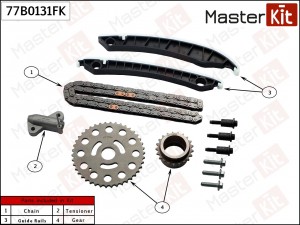 Комплект цепи ГРМ Renault M9R 77B0131FK 77B0131FK MASTER KIT