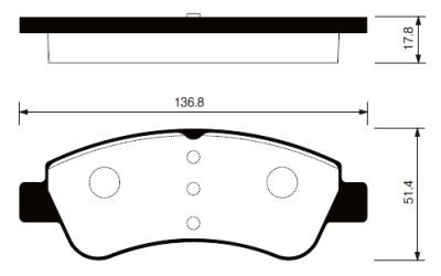 Колодки тормозные CITROEN C4 03-/PEUGEOT 307/PARTNER 1.4/1.6 -ESP передние SP124 SP1241 SANGSIN