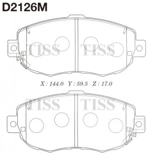 Колодки тормозные дисковые пер. Lexus IS D2126M D2126M MK KASHIYAMA