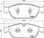 Колодки торм. Audi A6 (11-)/A7 (10-) диск. перед. т/с Ate (в компл. с 2-мя датч. PF4173 TRIALLI