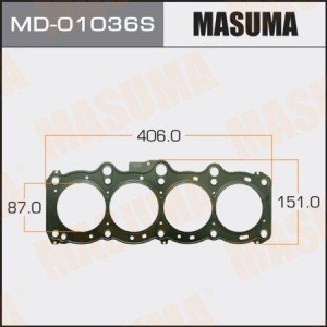 прокладка ГБЦ!\ Toyota Carina/RAV4 3S-FE 2.0 96-00 MD-01036S MASUMA