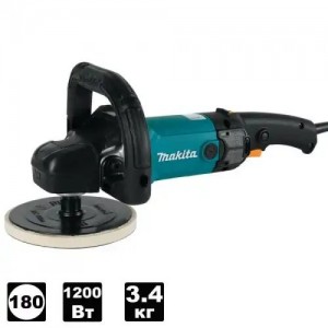 9237CB ПОЛИРОВШМ,1200ВТ,Ф180ММ,0-3200ОБ\М,3.4КГ,КОР 9237CB MAKITA