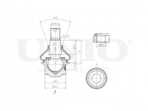 Опора шаровая передняя нижняя SSP-20101 UNIO
