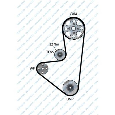 Ремень ГРМ PEUGEOT 1007,106,206,207,307 CITROEN Berlingo,C3,Saxo,Xsara (104х17)  94862 DAYCO