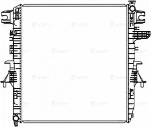 Радиатор охл. для ам Nissan Patrol VI (10-),Infiniti QX56 (10-),QX80 (13-) 5.6i  LRC 14110 LUZAR