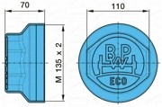 Крышка ступицы M135*2,-.40.-ECO 0321225080 BPW